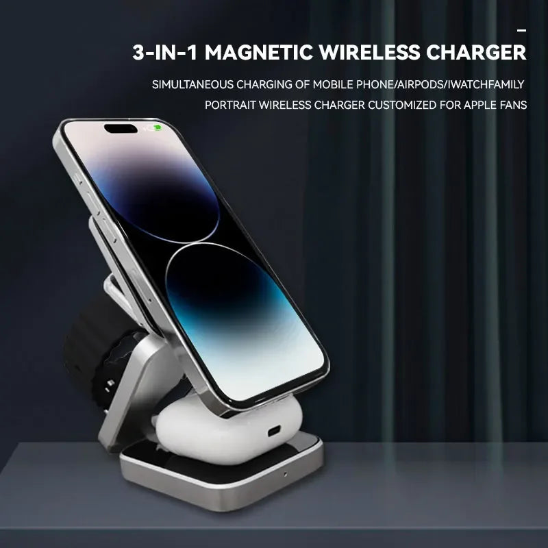 3 in-1 Foldable Wireless Charging Station