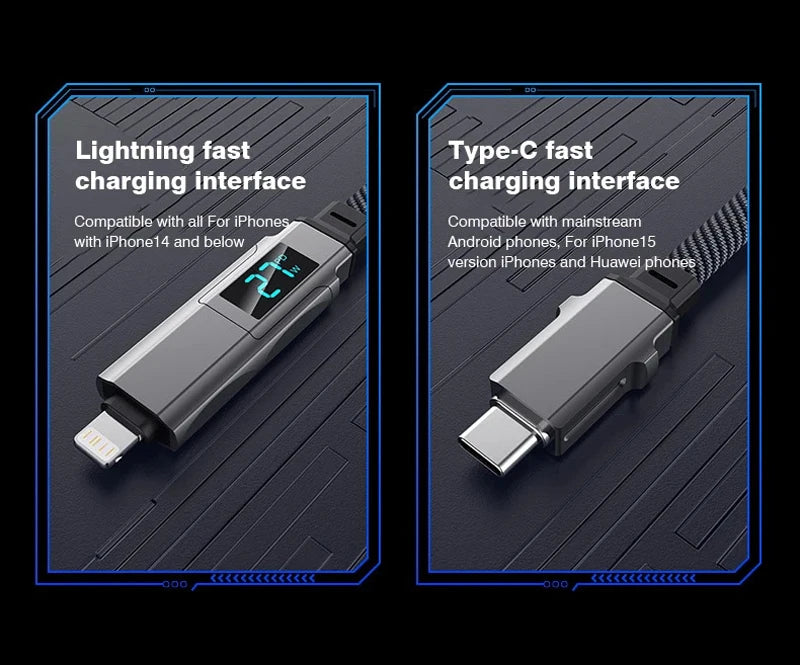 PD 100W Braided Charging Cable – Fast, Durable, and Smart