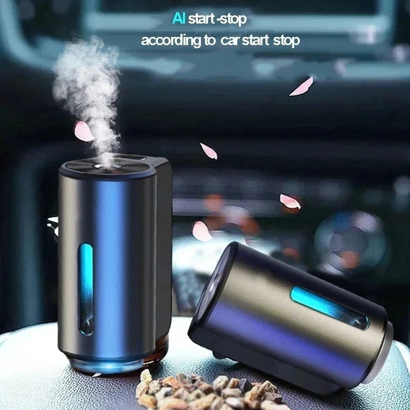 Intelligent Car Perfume Diffuser – Automatic Mist & Essential Oil Refills
