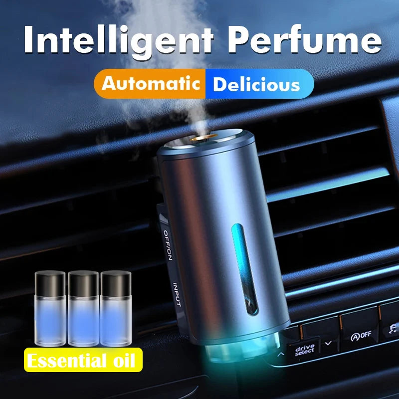Intelligent Car Perfume Diffuser – Automatic Mist & Essential Oil Refills